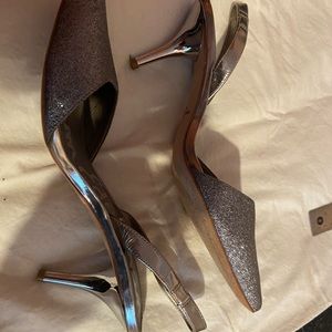 Sparkly Silver Slingbacks - Size 9 1/2 - Sam Edelman